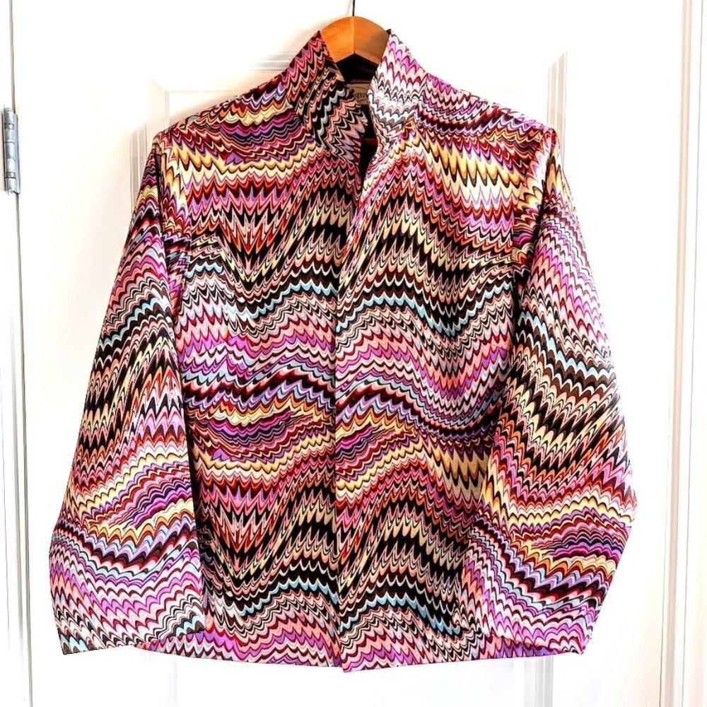 Patchington Multicolor Mod Print Open Blazer - image 2